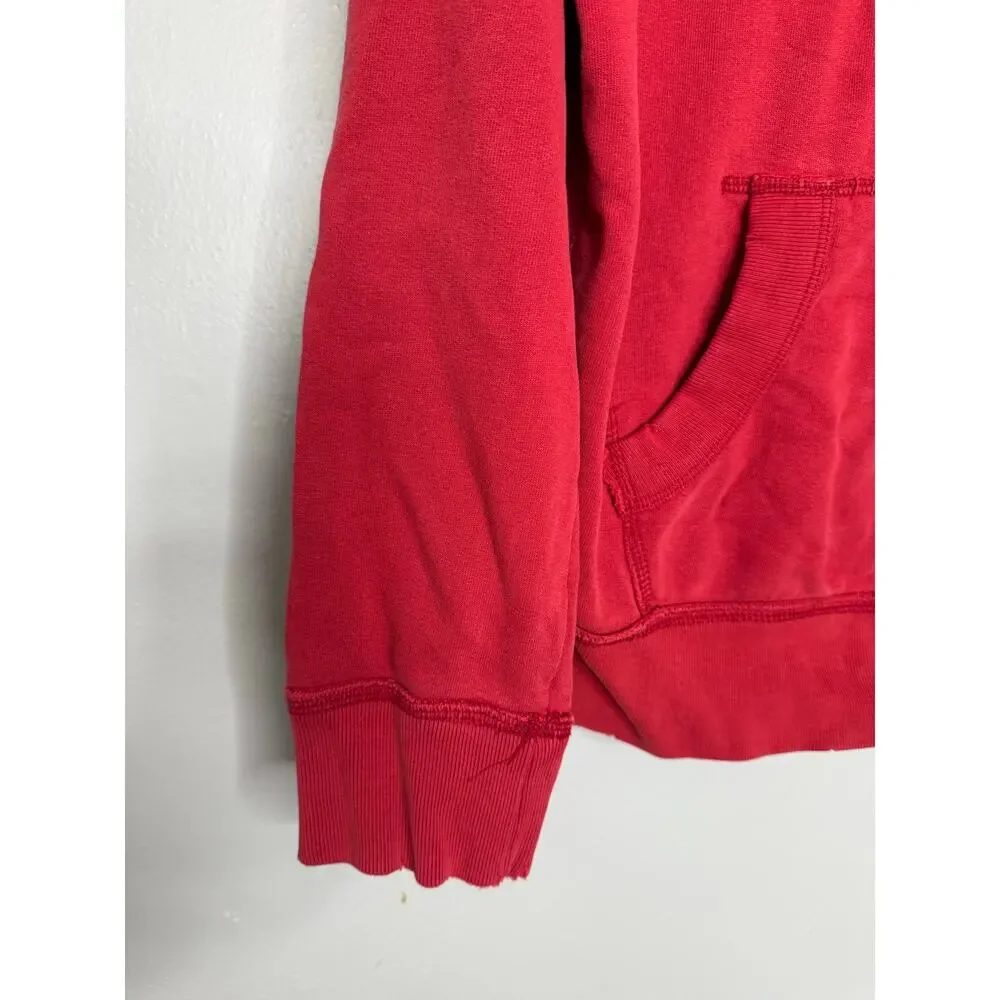 Aeropostale‎ Athletics y2k 3d textured letter red hoodie classic